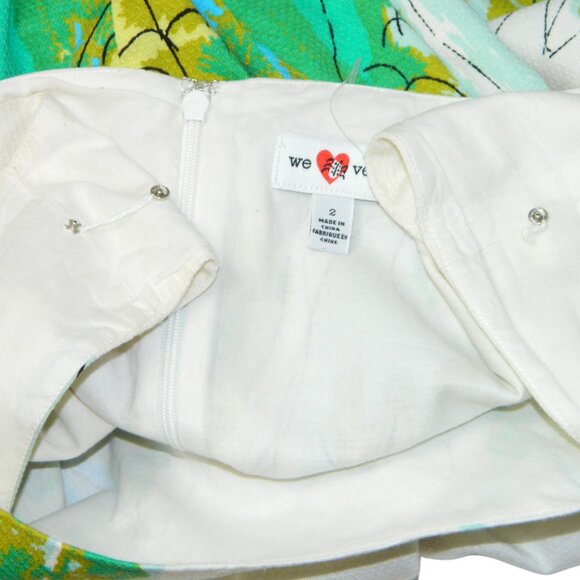 Anthropology Holiday Party "We Love Vera" Sheath A-Lined Skirt Geometric Size 2 - Picture 13 of 14